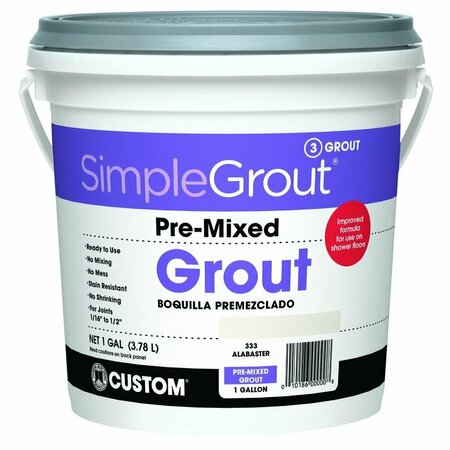 CUSTOM BLDG PRODUCTS Pre-Mix Grout Alabstr Gl PMG3331-2